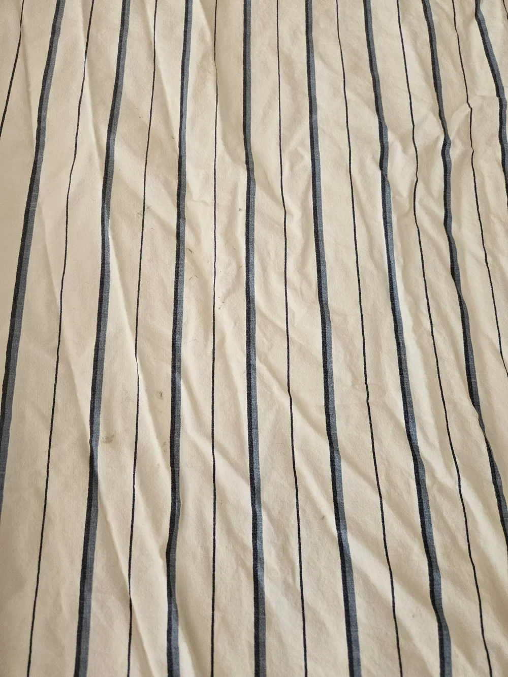 Ralph Lauren Navy Stripe Cotton Pillowcases with Decorative Trim